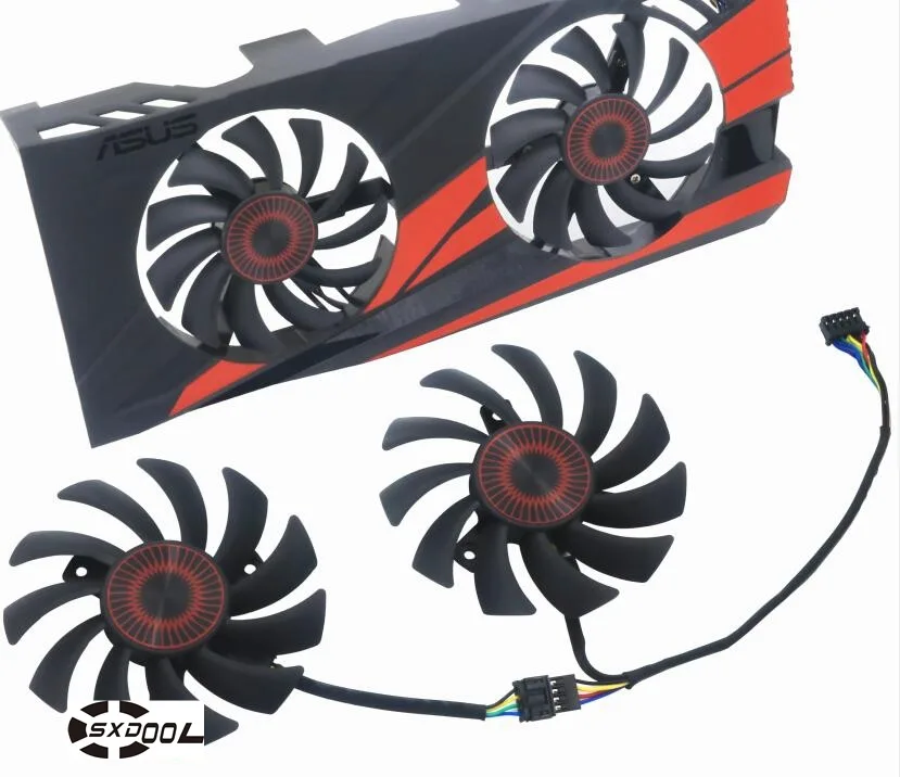 SXDOOL SXDOOL FD7010H12D/T128010BH 75mm 12V 0.35A 5Pin GPU Fan — product photo