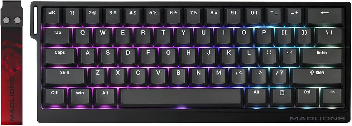 TUKO TUKO MAD 60 HE 60% Wired Hall Effect Gaming Keyboard — product photo