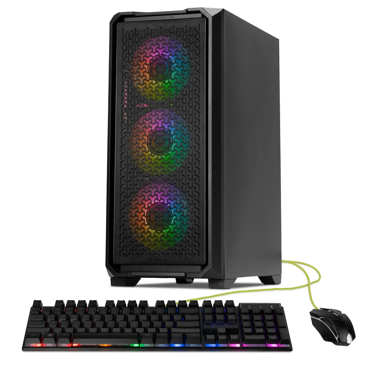 YEYIAN YEYIAN YPI-VA44F0C-5603U gaming PC i5-14400F RTX 5060 8GB 2TB NVMe 32GB DDR5 — product photo