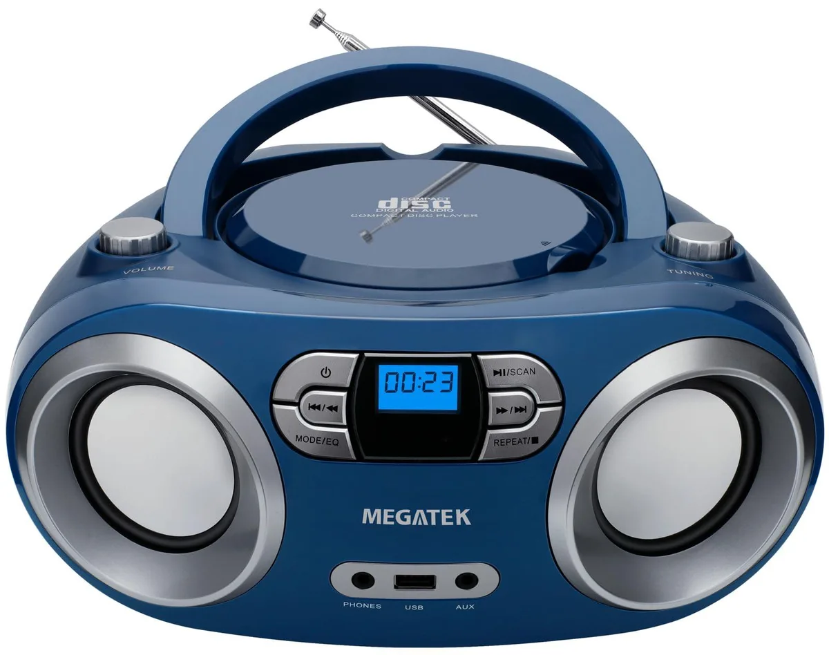  MEGATEK CB-M25BT-BLUE Blue Jay Boombox — product photo