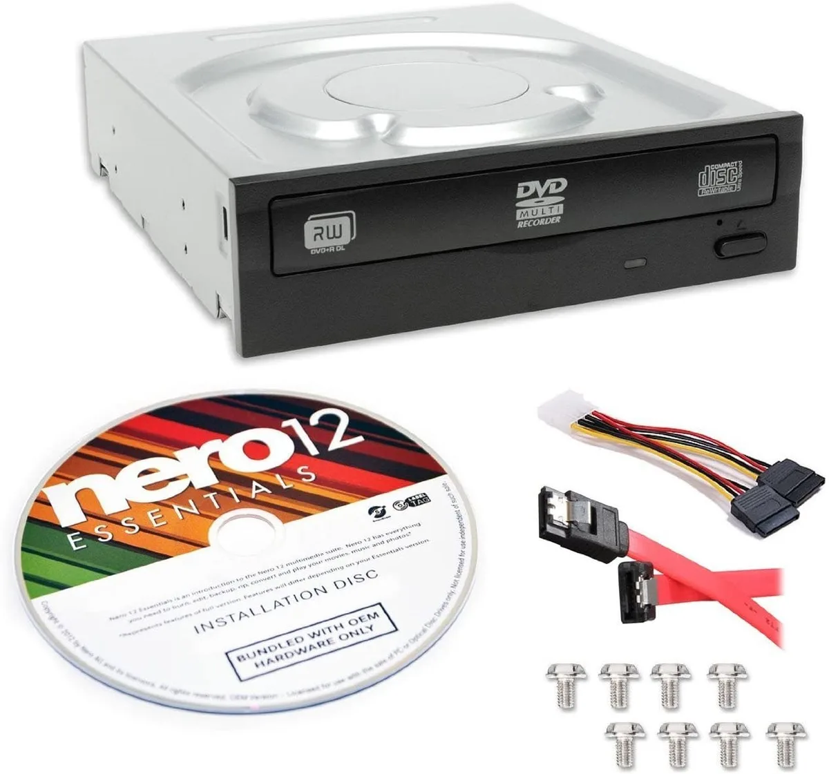 Lite-On Lite-On IHAS124-04-KIT 24X DVD burner Nero 12 Sata cable kit — product photo