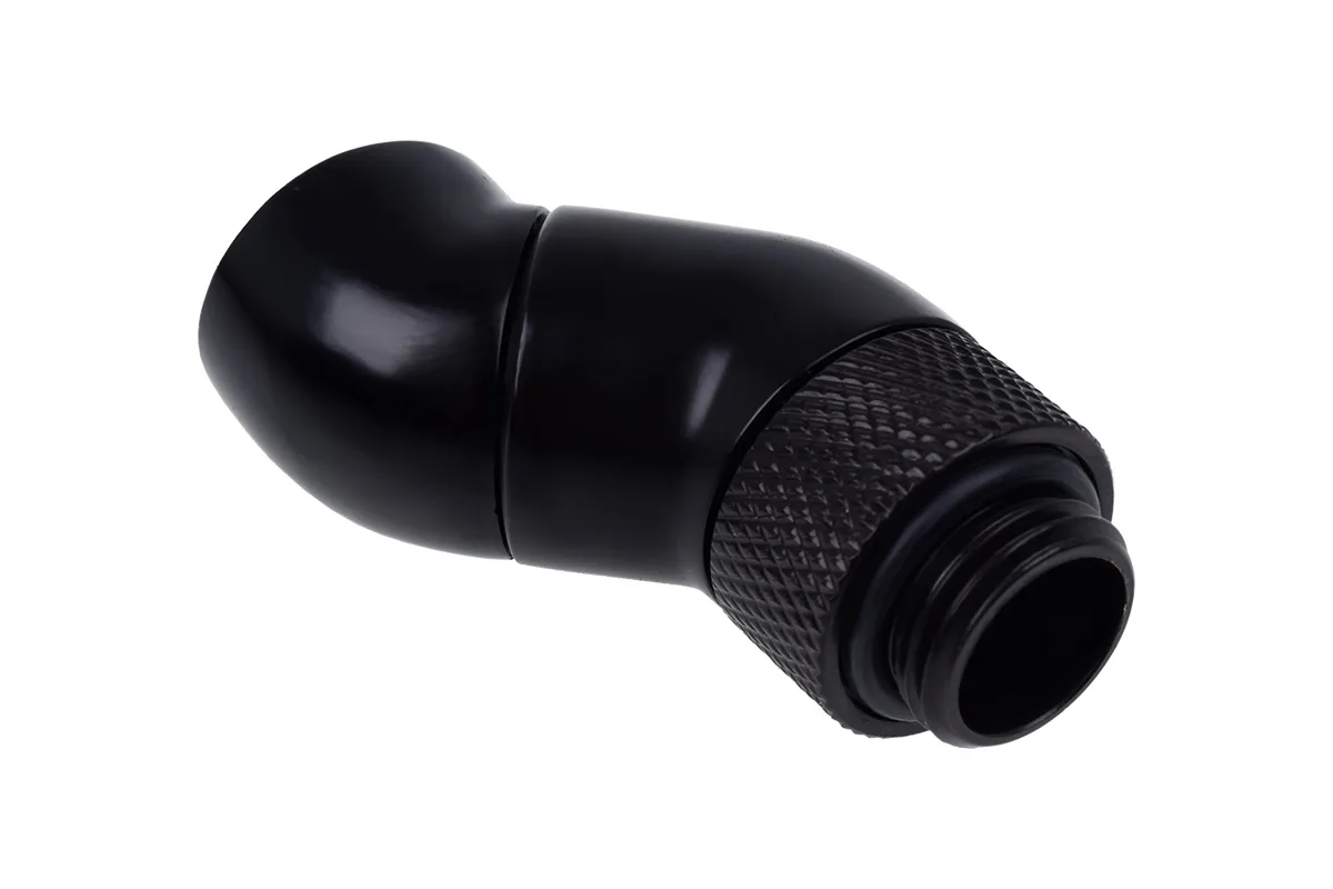Alphacool Alphacool 1011179 G1/4" Dual Rotary 45° Adapter Fitting Black — product photo