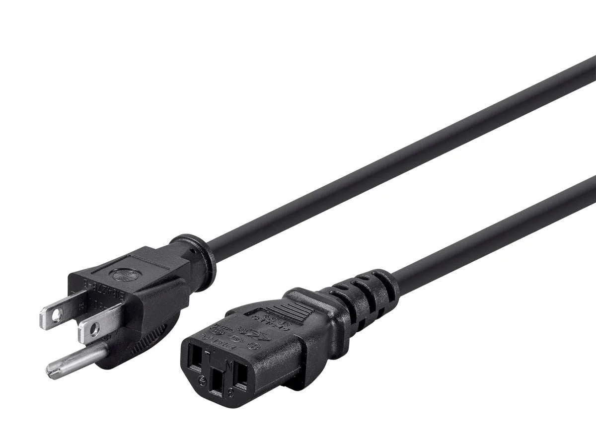 Monoprice Inc. Monoprice Inc. 142055 power extension cord 0.6096 m NEMA 5-15P to IEC 60320 C13 18AWG 10A 125V — product photo