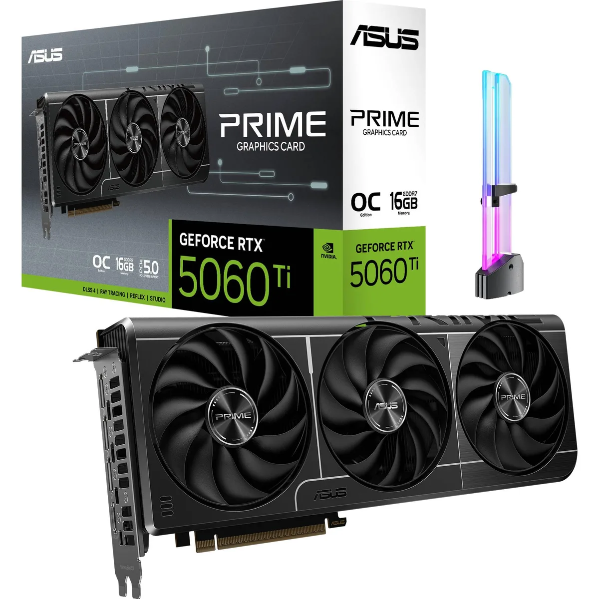 ASUS ASUS Prime GeForce RTX 5060 Ti OC 16GB GDDR7 graphics card — product photo