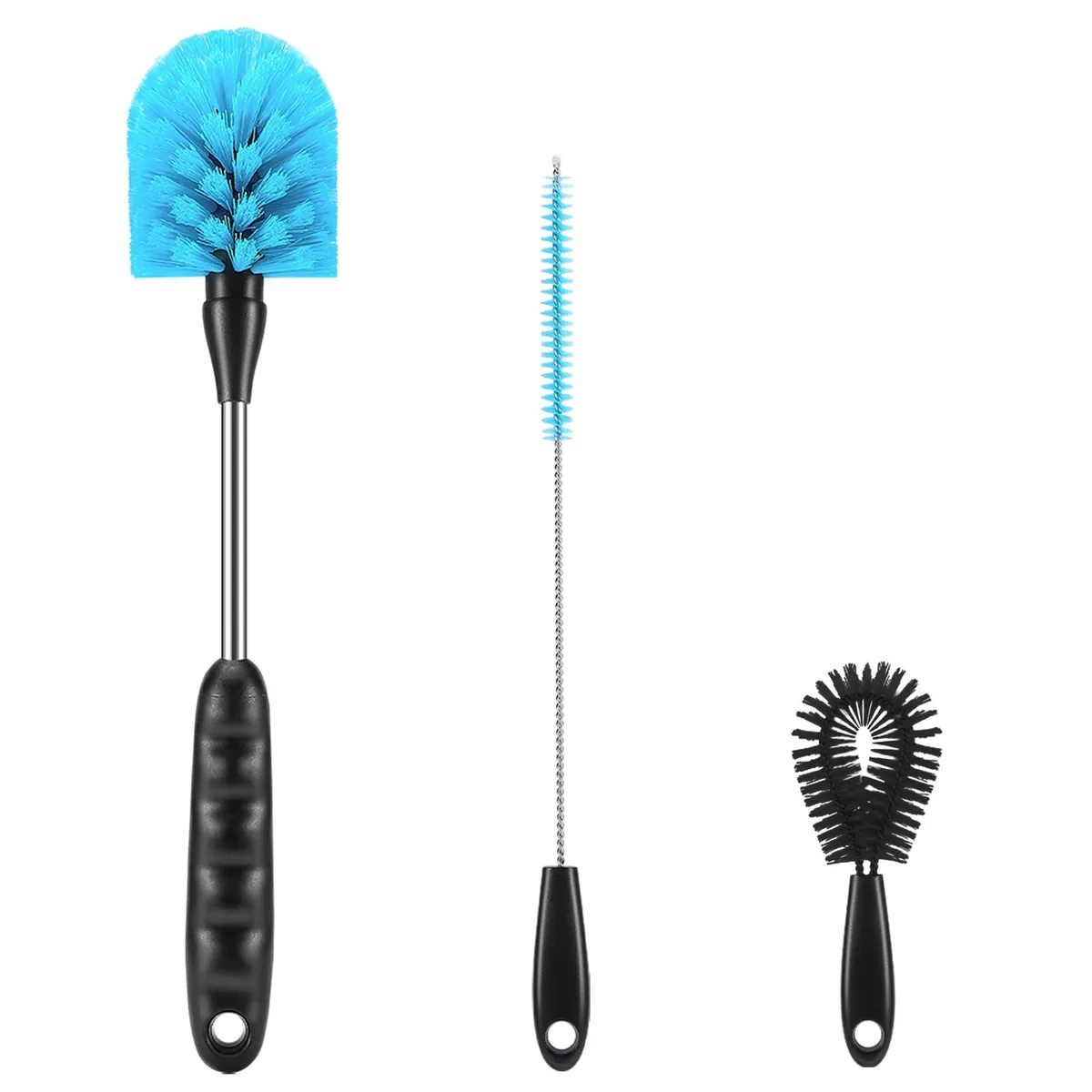  Cleaning Kit 12.2 inch 3-in-1 Stainless Steel Bottle Brush Set of Three — product photo