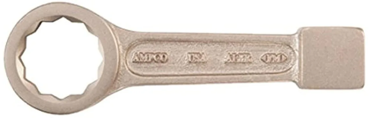 Ampco Safety Tools WS-55 12-point box strike wrench 55 mm aluminium bronze natural finish 10 in overall length
