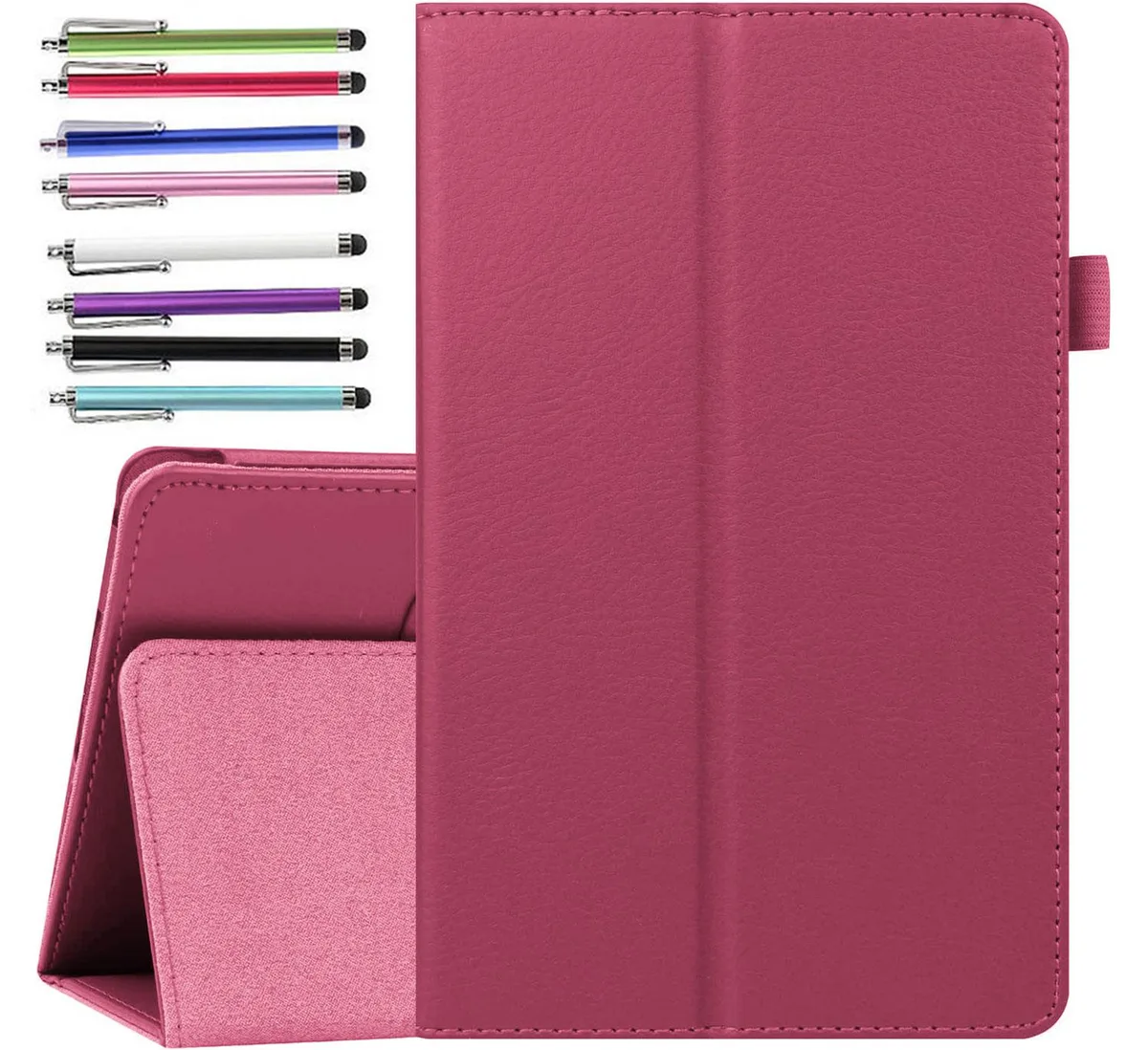anicestore anicestore Pink PU Leather Folio Case for Lenovo Tab M8 8.0 inch — product photo