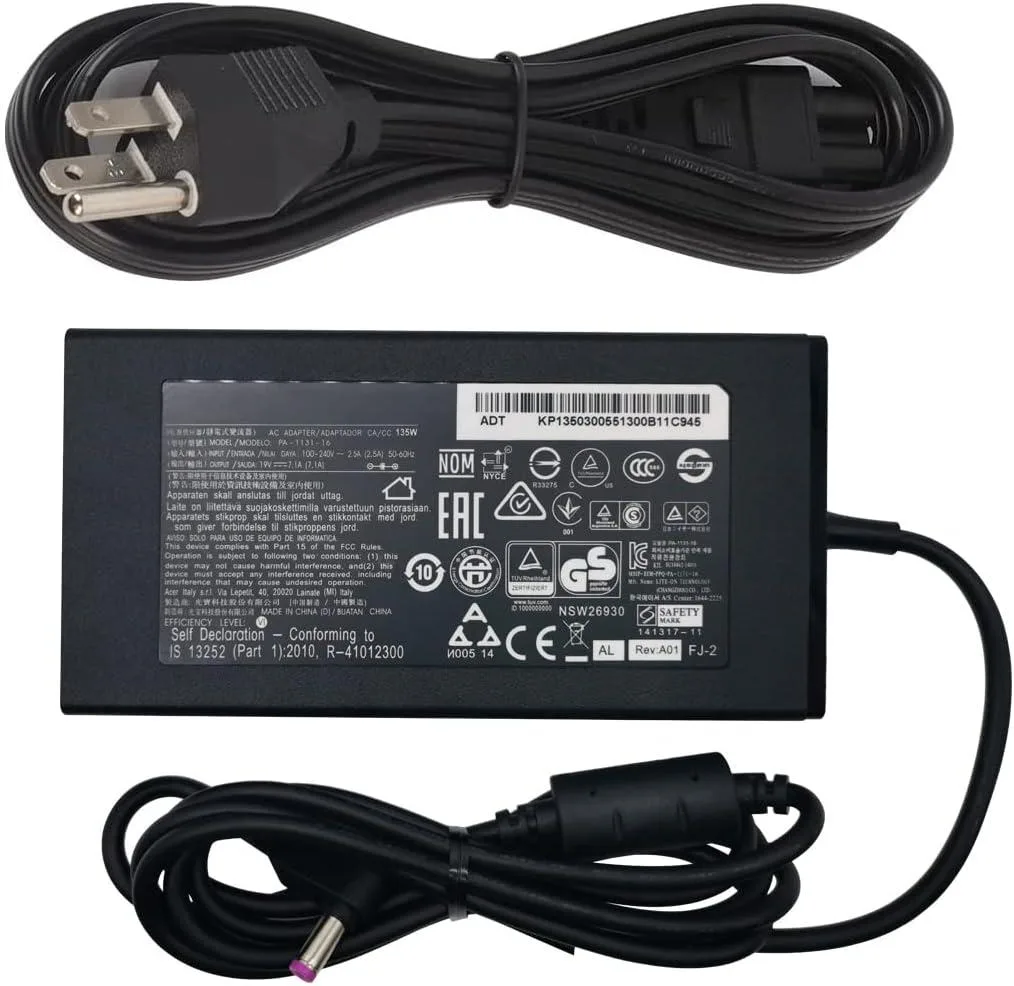 NShi NShi 135W 19V 7.1A AC Adapter 5.5×1.7mm laptop replacement part — product photo