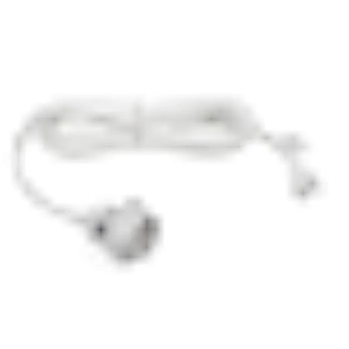 TAURKENAM TAURKENAM 15 ft Fabric Cord E26/E27 Socket 2-Prong Plug White Power Adapter — product photo