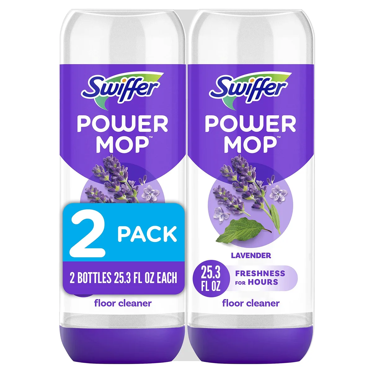 Swiffer PowerMop Floor Cleaner Refill Lavender 750ml 2-Pack — product photo