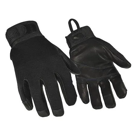 RINGERS GLOVES RINGERS GLOVES 532 Law Enforcement Gloves, Goatskin Leather Palm, 9 in Length, L, Black — product photo