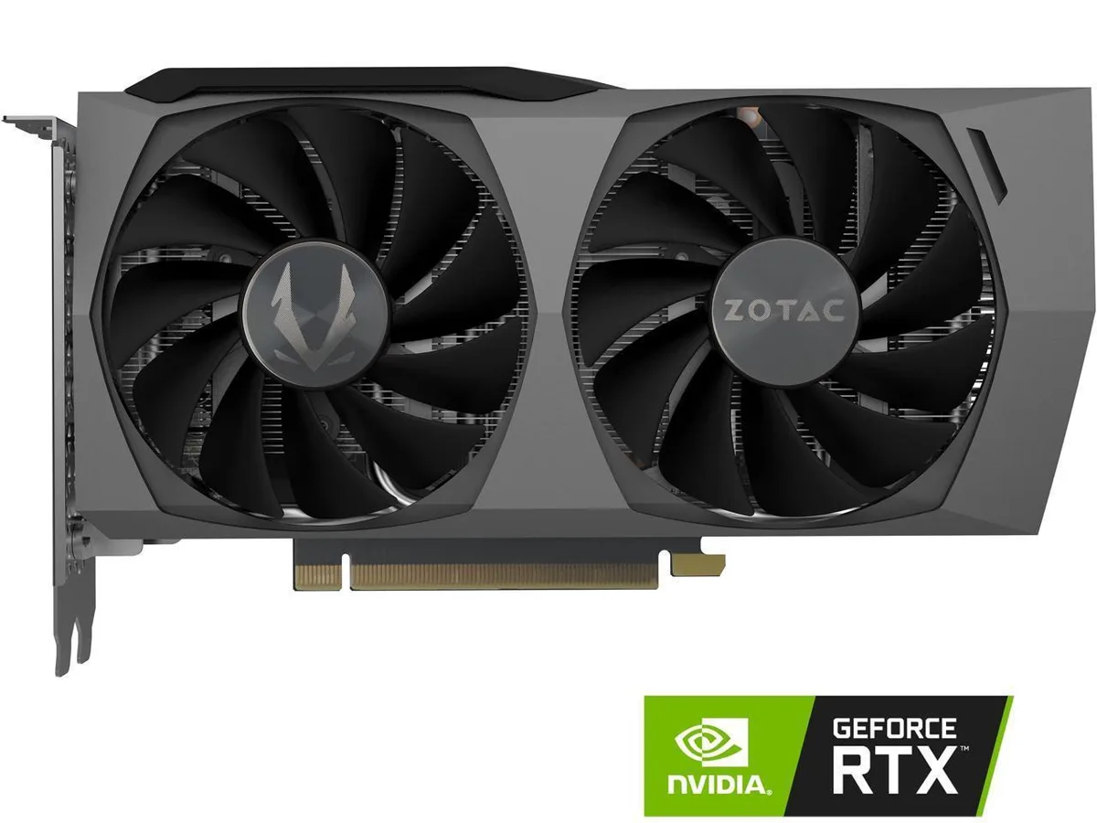 ZOTAC ZOTAC GeForce RTX 3060 Ti Twin Edge OC LHR 8GB graphics card — product photo