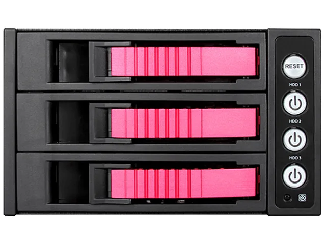 iStarUSA Inc. iStarUSA Inc. BPU-230HD-RED 2×5.25″ to 3×3.5″ Hot-swap Rack server accessory — product photo