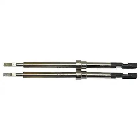 Hakko T9-L2 chisel tip, 2 mm wide, silver metal finish