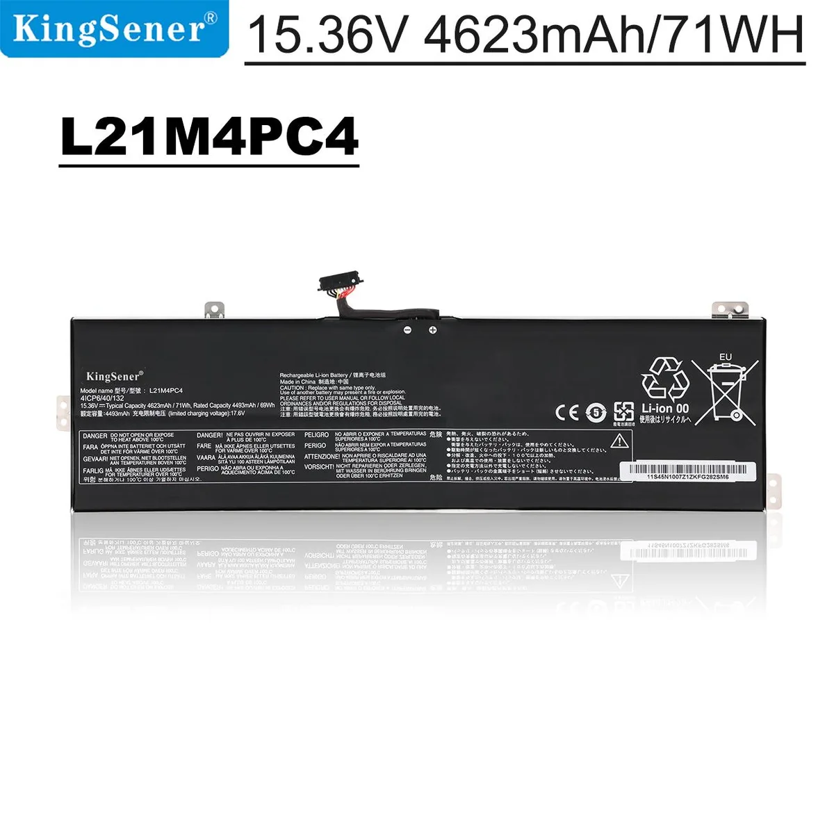 KingSener KingSener L21M4PC4 laptop battery 15.36V 4623mAh 71WH — product photo