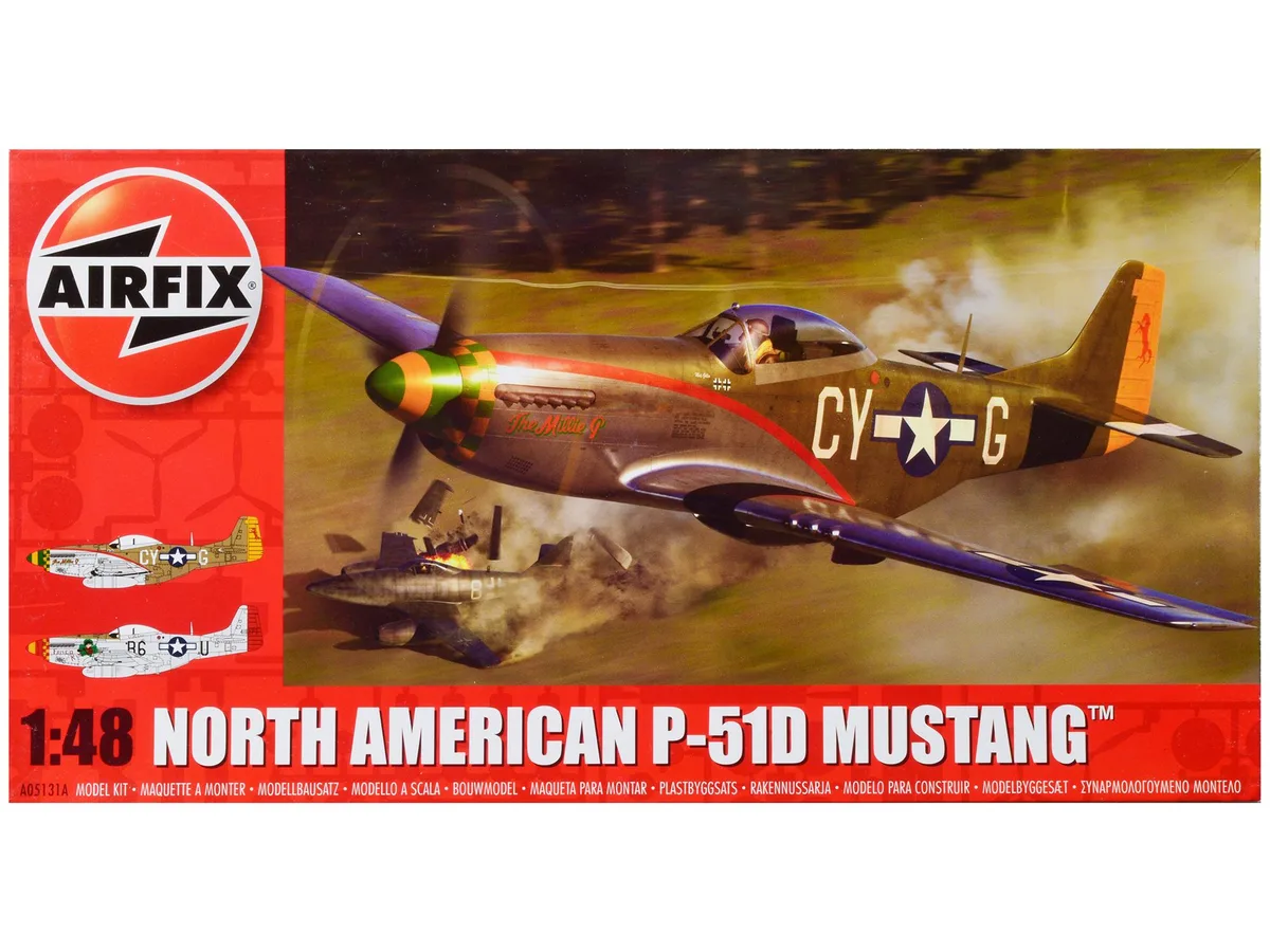 Airfix Airfix North American P-51D Mustang 1/48 Model Kit 136 Parts — product photo