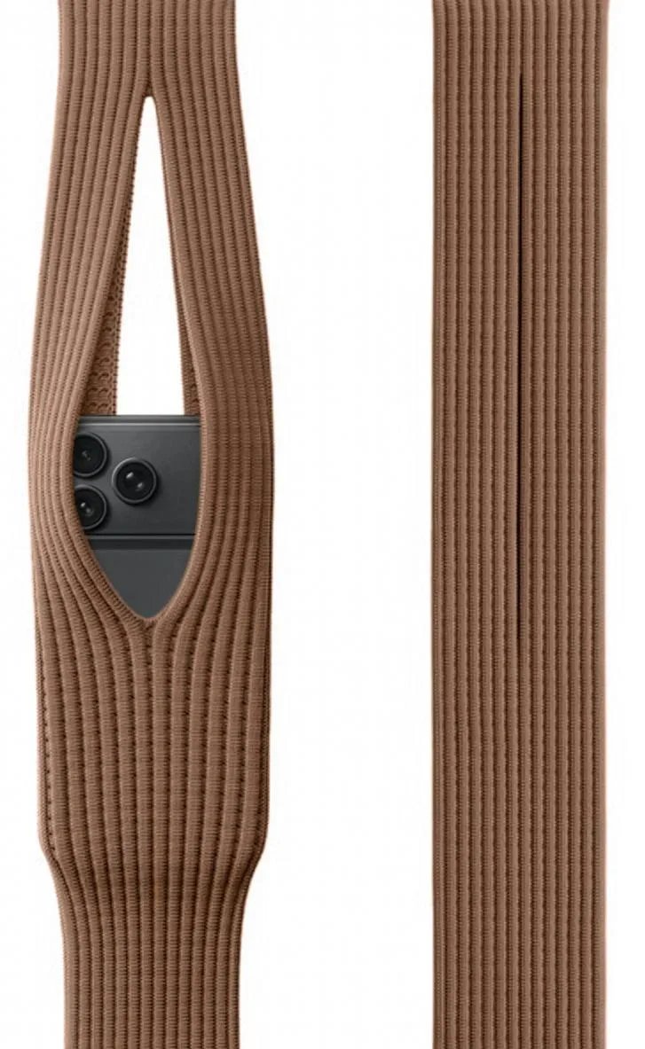 Nakedcellphone Nakedcellphone Fashion Sock-Pocket Carrying Case Brown — product photo