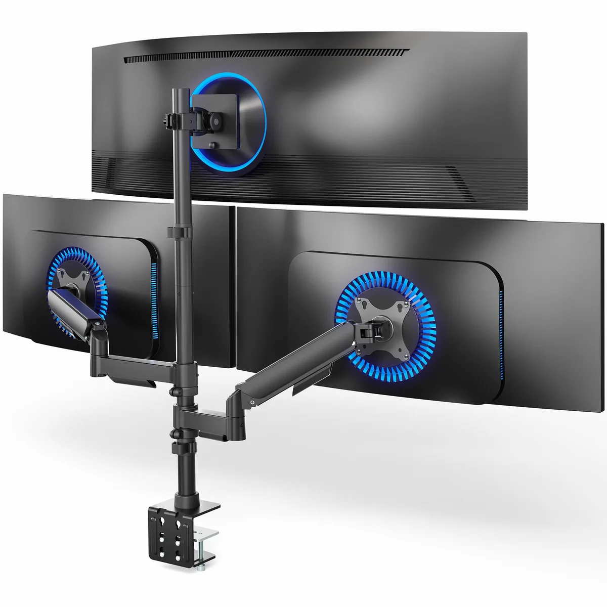 VIVO VIVO STAND-V123TG triple monitor desk mount 32"-49 — product photo