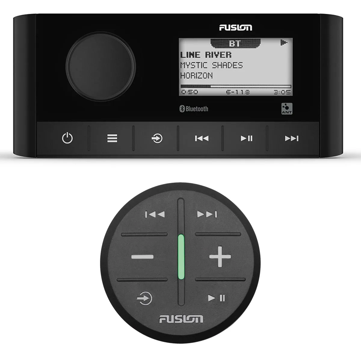 Fusion Entertainment Fusion Entertainment MS-RA60 Marine Stereo Bundle with ARX70B Wireless Remote Black — product photo