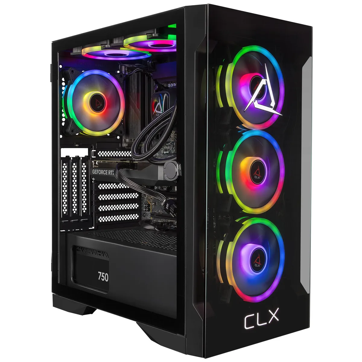 CLX Gaming CLX Gaming TGMSETRTU5505BM gaming PC i9 14900KF 32GB DDR5 RTX 5060 Ti 16GB 2TB NVMe — product photo