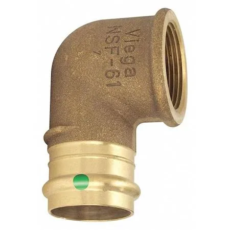 Bronze press-fit elbow 2 in FNPT 90 degree fitting