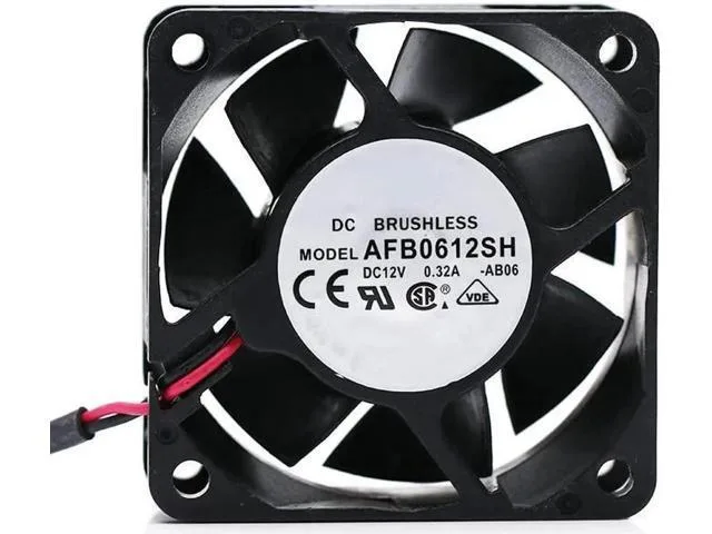 LORDWORLD LORDWORLD AFB0612SH 60x60x25mm DC12V 0.32A 2-Wire Cooling Fan — product photo