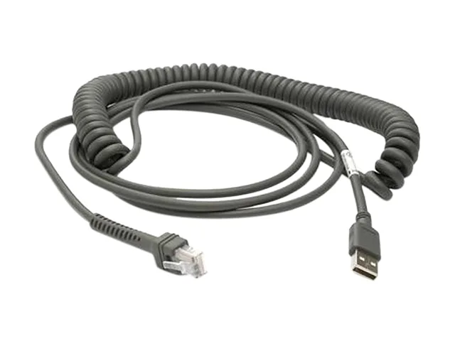 Datalogic Datalogic 90A052055 CAB-412 SH-5008 IBM USB Power Plus Coiled Cable 4.6M pos accessory — product photo