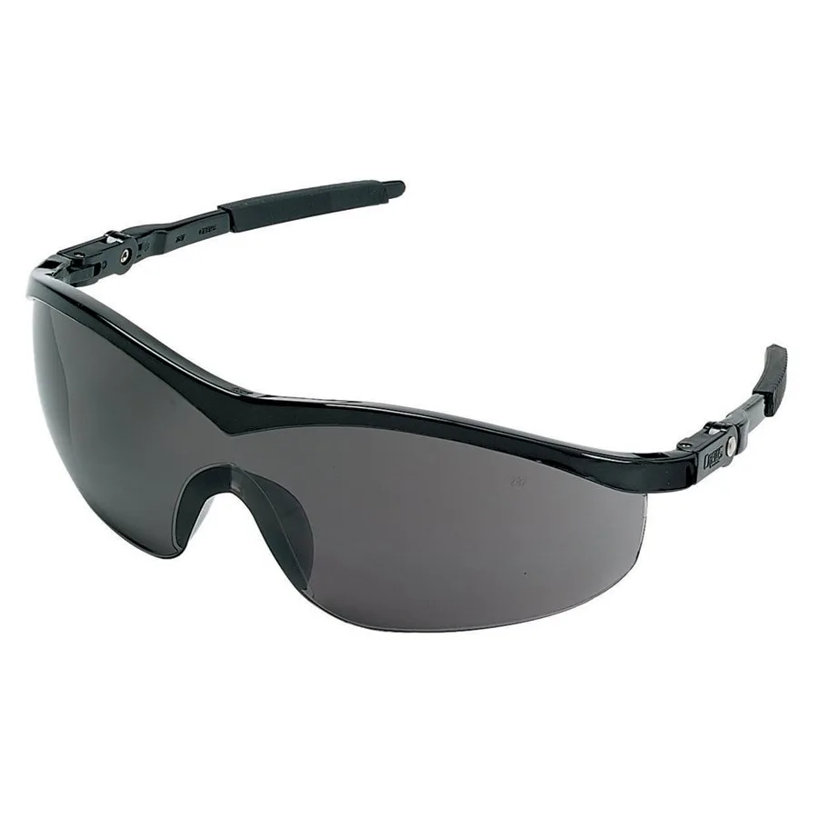 Crews Crews safety glasses ST1 grey lens black frame personal protective equipment — product photo