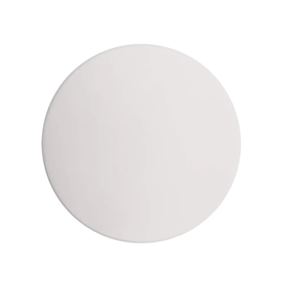 Stack of 100 round white parchment circles, 12 inch size, flat on surface