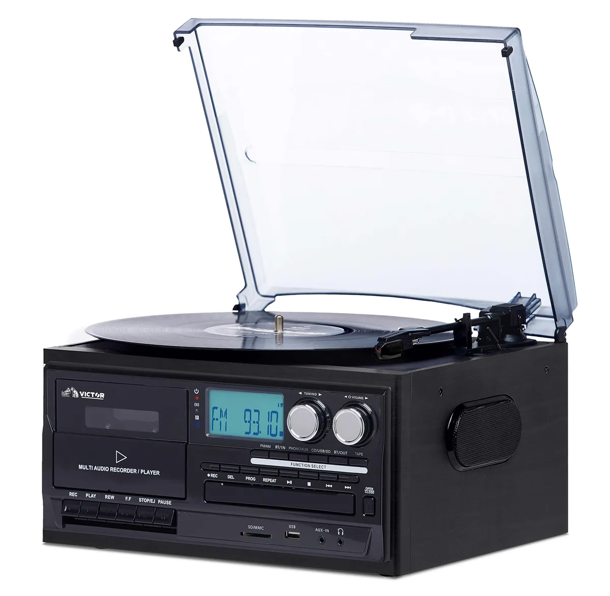 Victor Victor Cosmopolitan 8-in-1 Turntable Music Center Black — product photo
