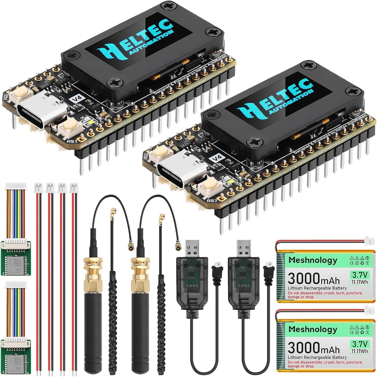 MCDODO MCDODO ESP32 LoRa V4 Dev Board + L76 GNSS + 3000mAh Battery 2MB PSRAM 16MB Flash 915MHz SX1262 — product photo
