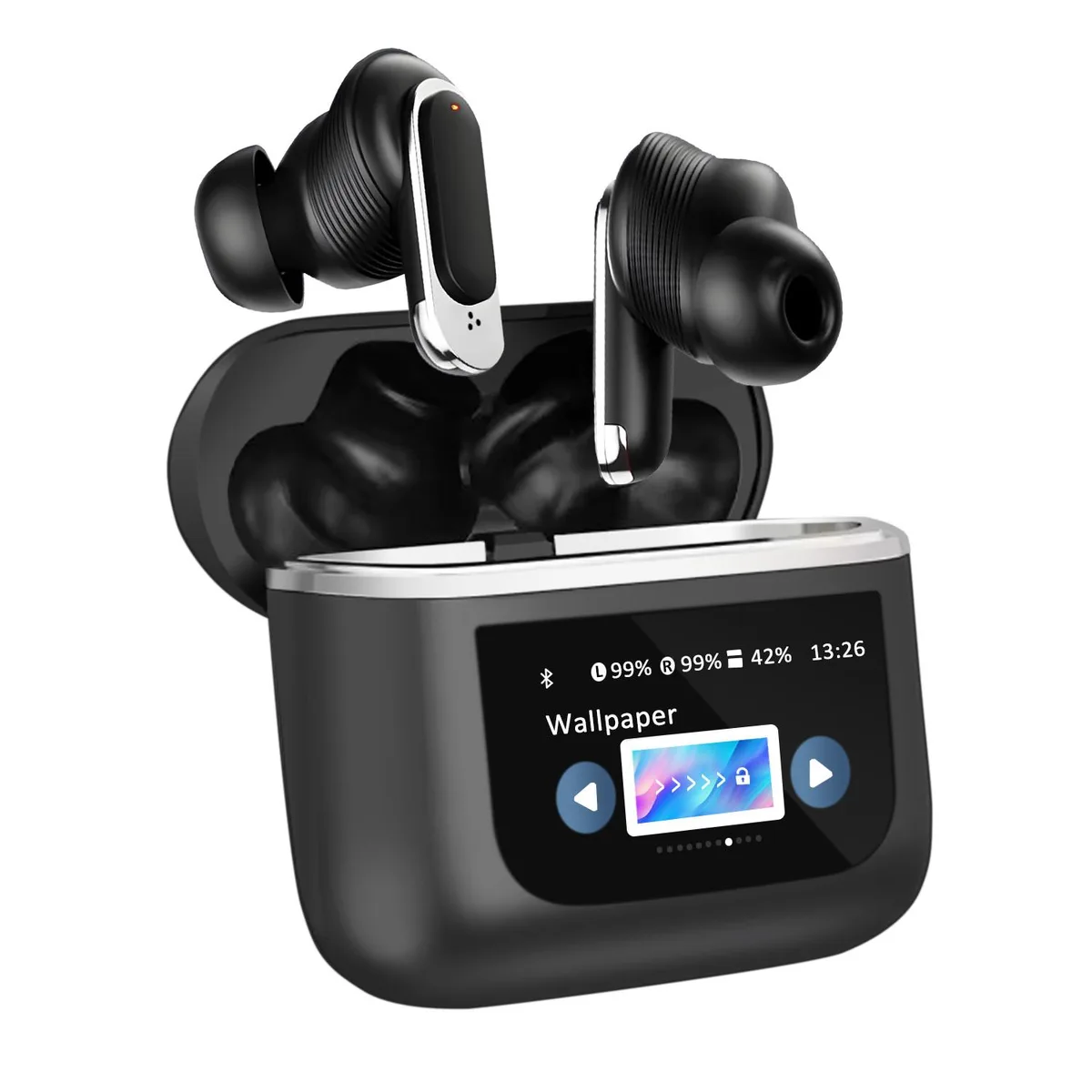 ALPHA DIGITAL INC ALPHA DIGITAL INC V8 Wireless Earbuds Bluetooth 5.3 1.47inch Screen — product photo