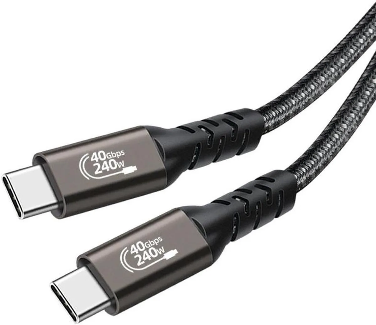 SMUGDESK SMUGDESK USB C to USB C Cable 1.5ft 40Gbps 240W Black — product photo