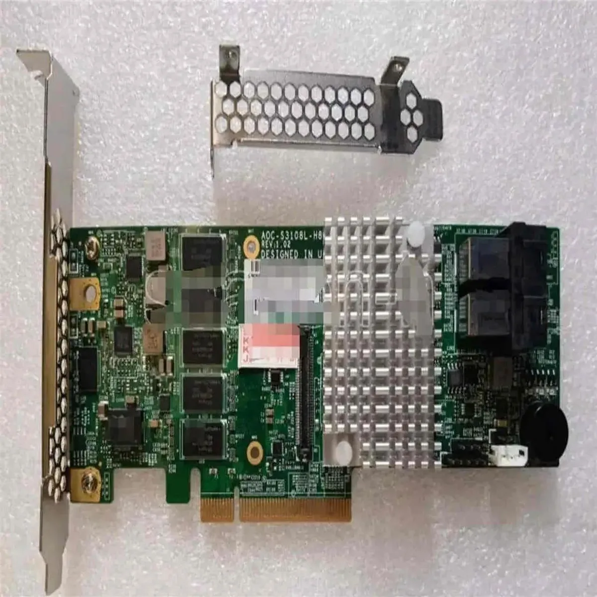 Full-profile SAS RAID controller card with eight internal ports
