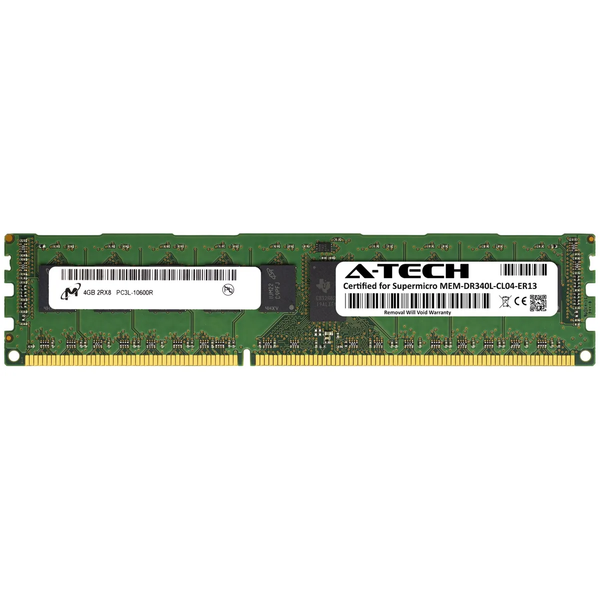 A-Tech A-Tech Supermicro Certified 4GB DDR3L 1333MHz 2Rx8 ECC RDIMM 240-Pin — product photo