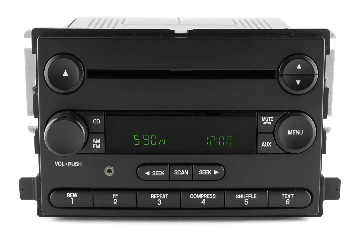 1 Factory Radio 1 Factory Radio 6F2T-18C869-DA AM FM CD Receiver Aux 2006-07 Freestar Monterey — product photo
