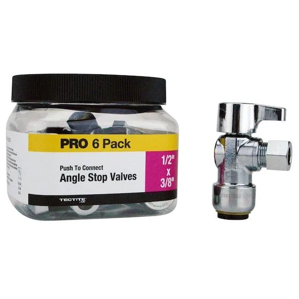 Apollo Apollo FSBVA1238C6JR 1/2 in. Push-to-Connect x 3/8 in. O.D. Comp. Valve — product photo