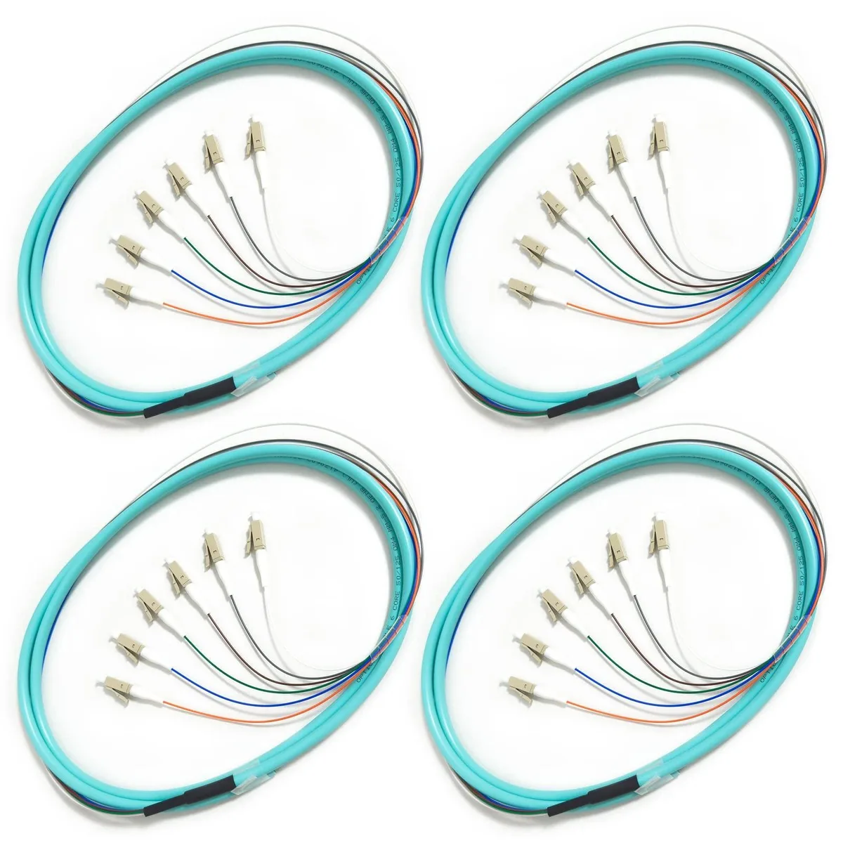 Adafruit Adafruit 6-fiber LC/UPC OM3 50/125 pigtail 1.5m 2 in 1 accessory — product photo