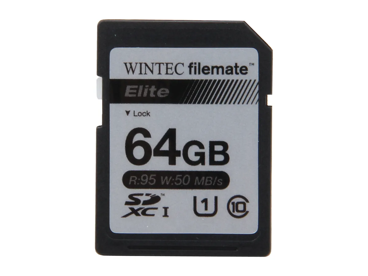 Wintec Industries Wintec Industries 3FMSX64GU1E-R 64GB SDXC memory card — product photo