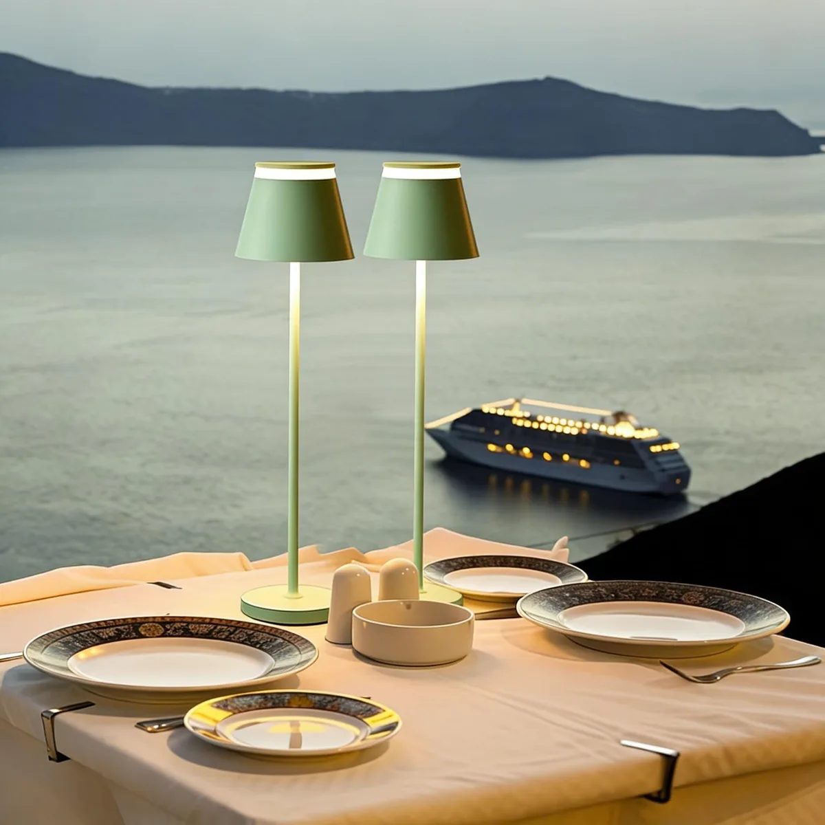  Kadrama IS38071GR Table Lamp Set of 2 IP54 16h 3000K 4000K 6500K — product photo