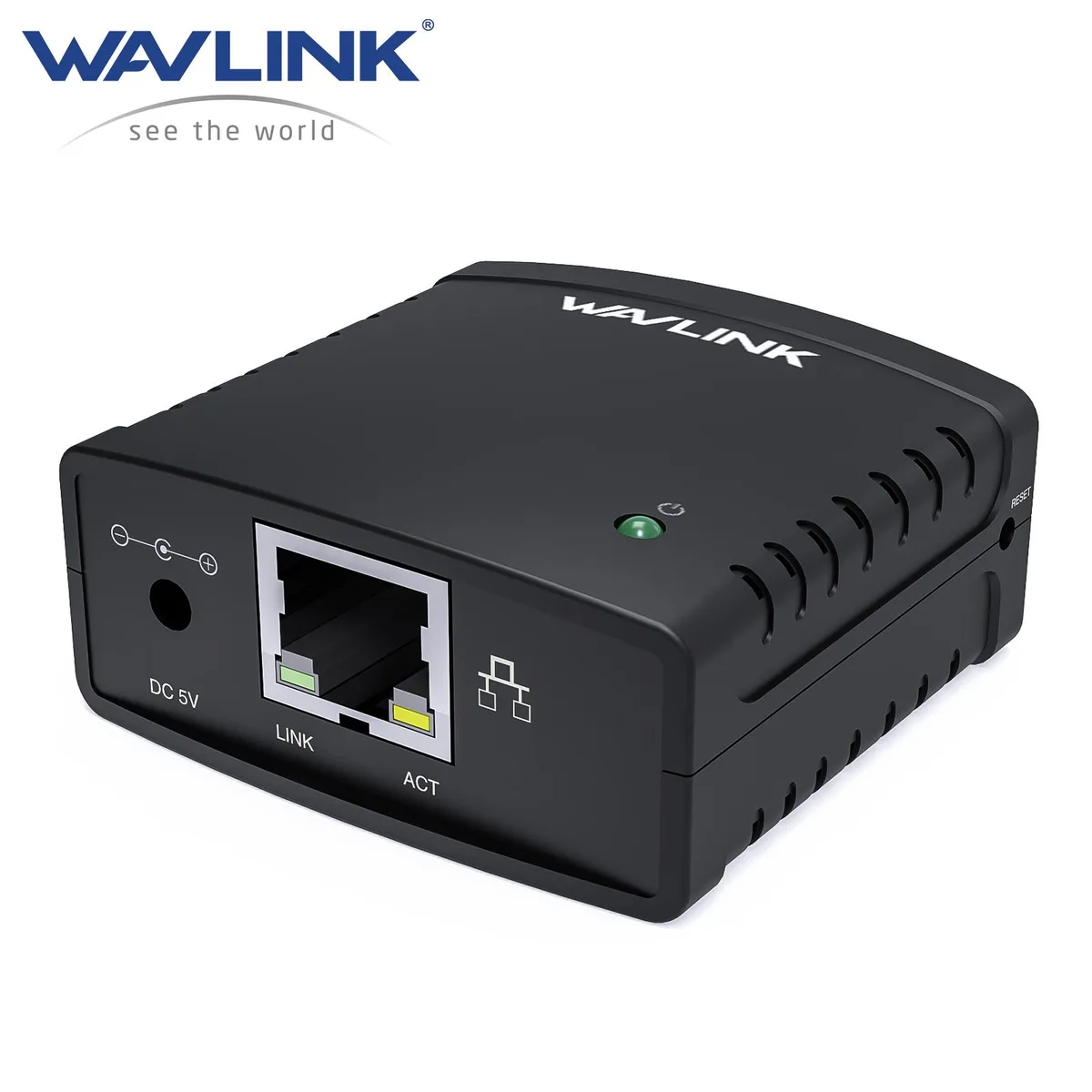 Wavlink Wavlink WL-NU72P11 network print server USB 2.0 10/100Mbps — product photo