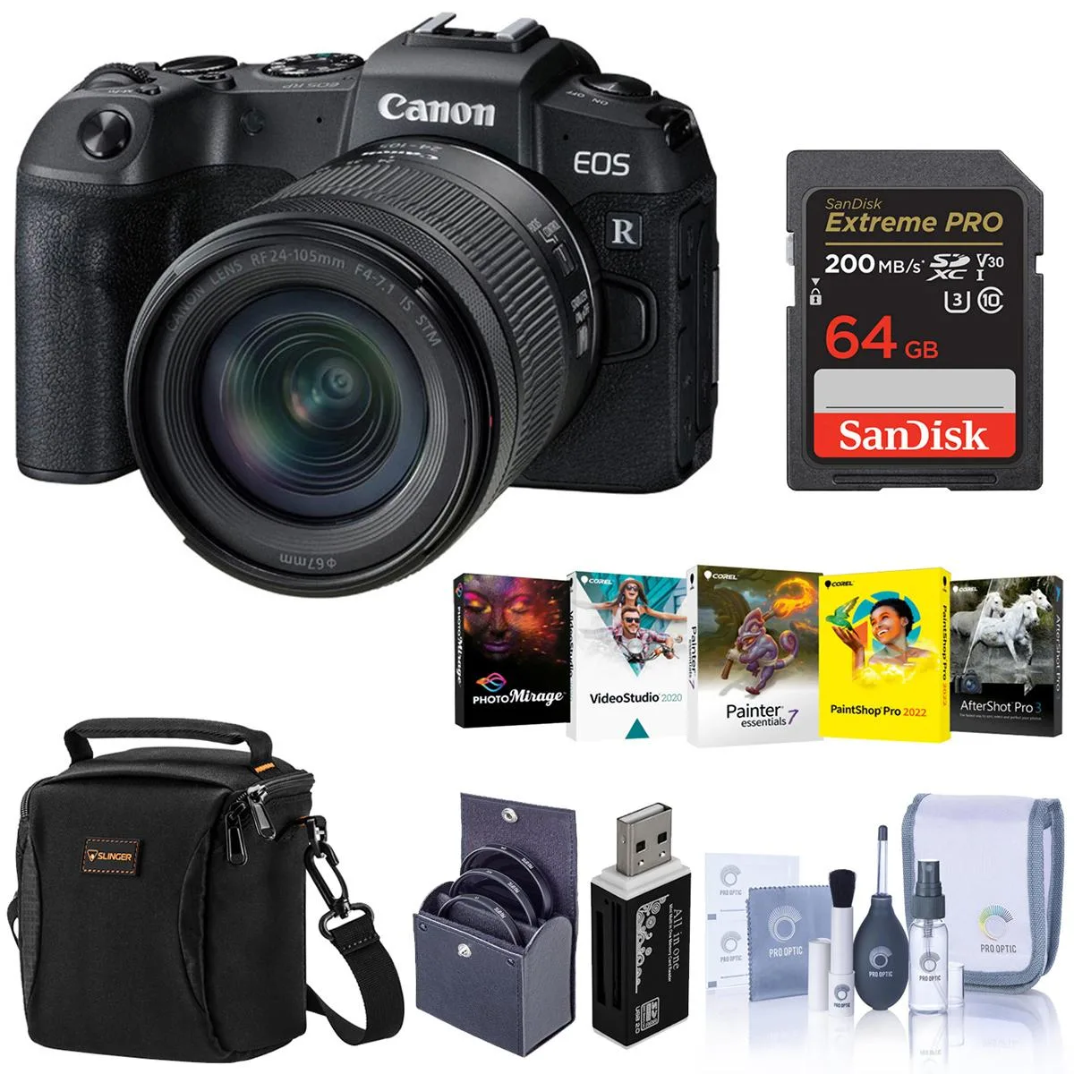 Canon Canon EOS RP 26.2MP Mirrorless Camera with RF 24-105mm F4-7.1 IS STM Lens — product photo