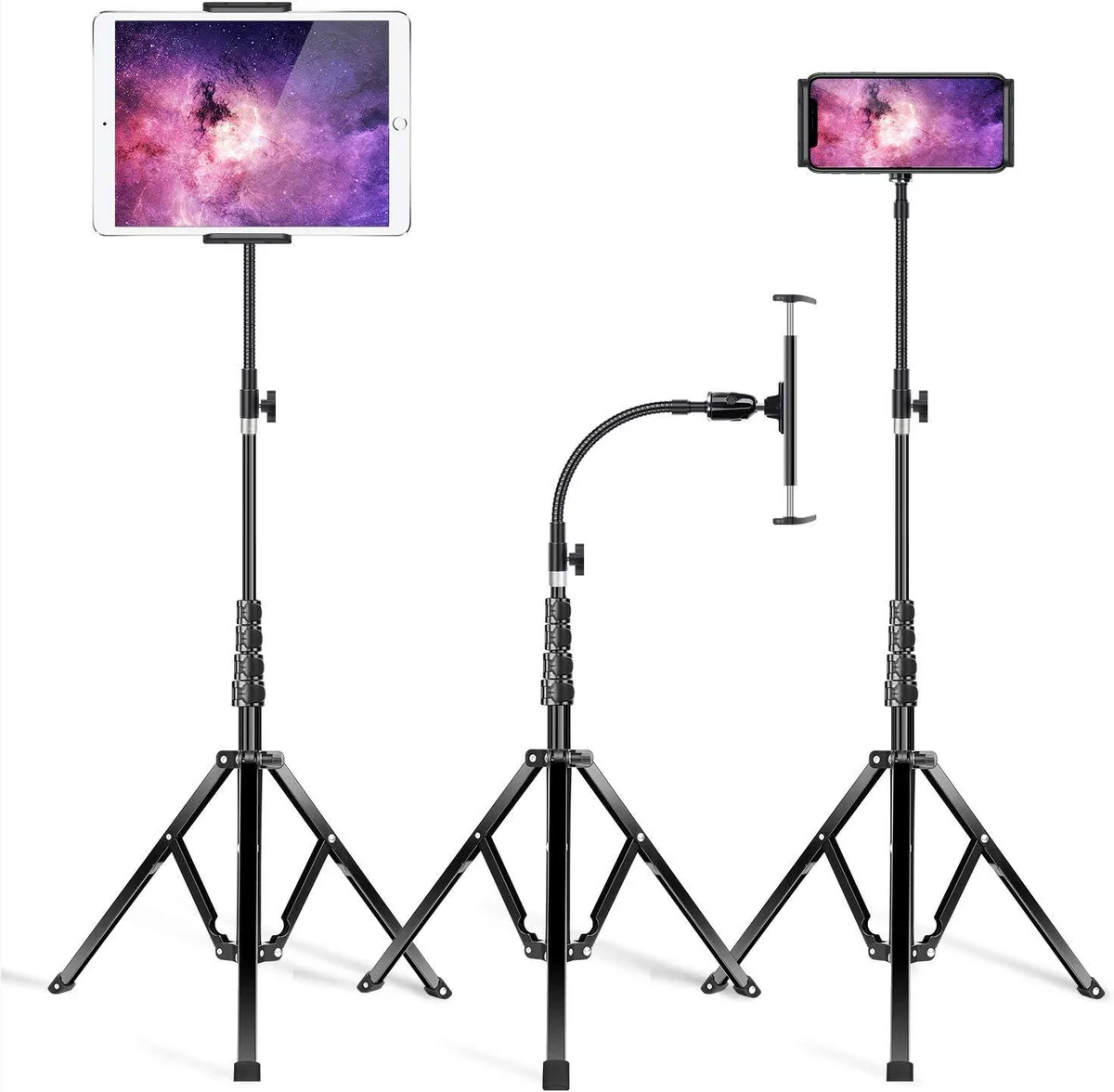 MCHOSE MCHOSE Metal iPad Tripod Stand Adjustable 72 Gooseneck Tablet Floor Holder — product photo