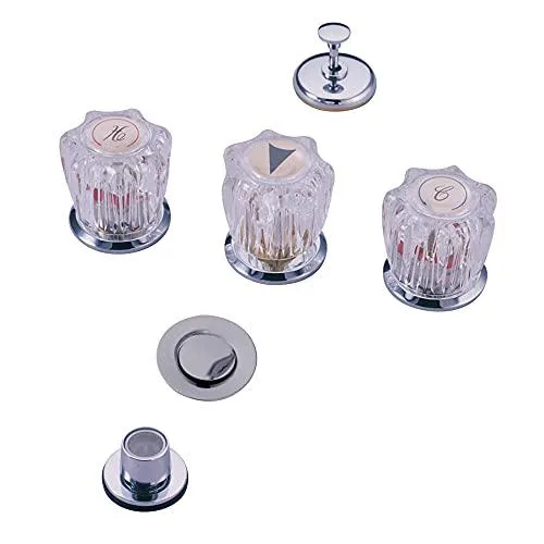 Polished chrome bidet faucet with traditional detailing and matching drain
