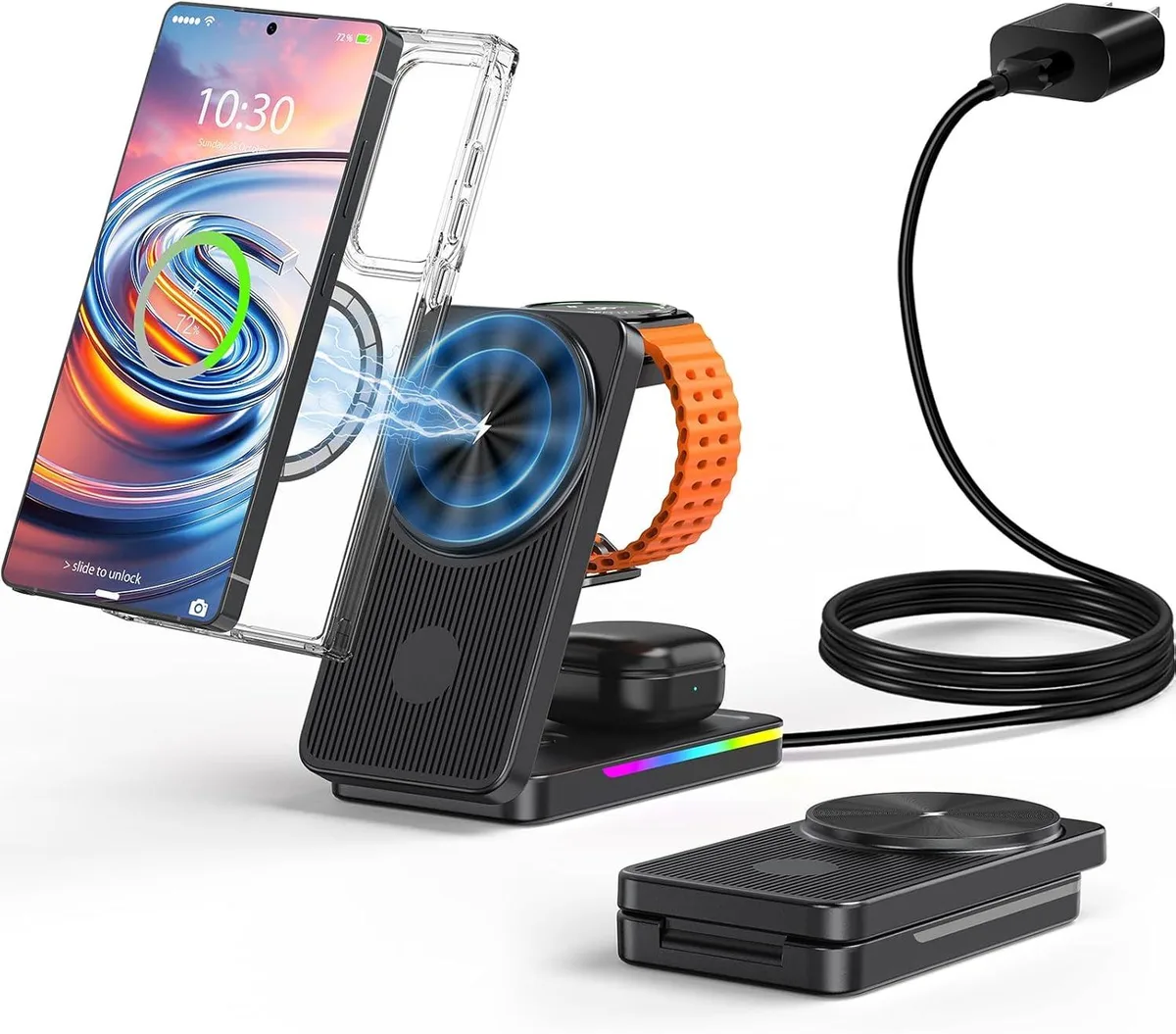 FLEANE FLEANE 3-in-1 Foldable Magnetic Wireless Charger — product photo