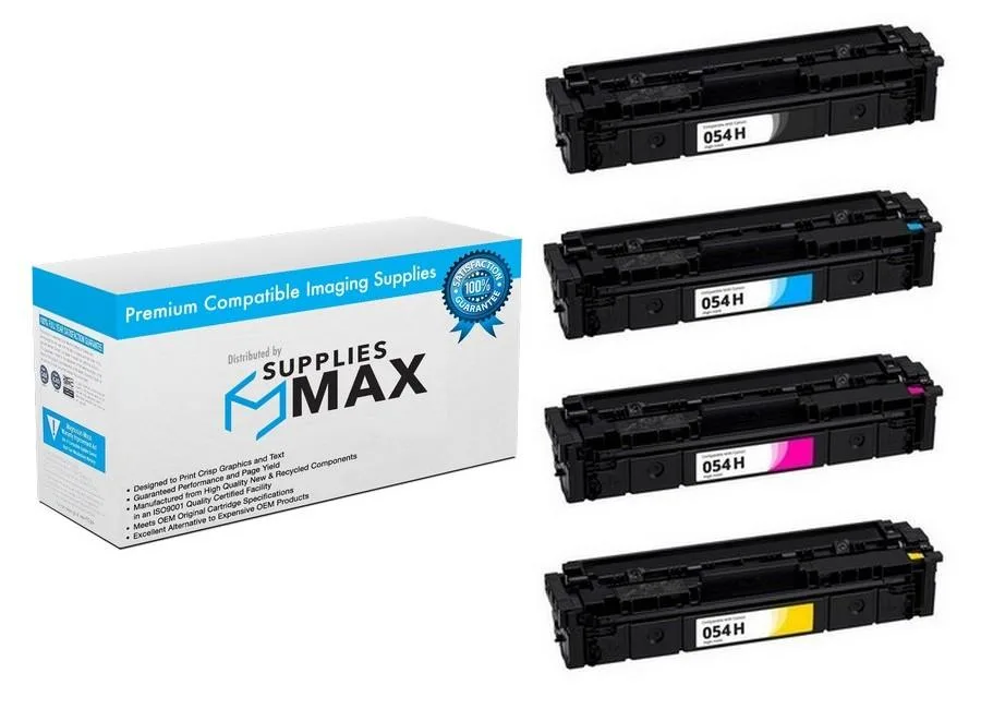SuppliesMax SuppliesMax CNMCRG-046H-COMBO High Yield Toner Cartridge Combo Pack (BK/C/M/Y) — product photo