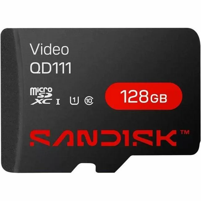 SanDisk SanDisk Video microSDXC 128 GB 100 MB/s Read 20 MB/s Write — product photo
