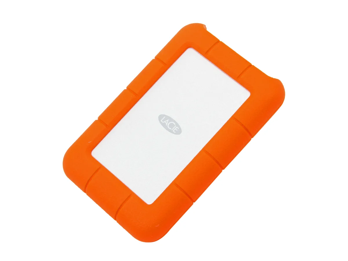 LaCie LaCie Rugged Mini 1TB USB 3.0 LAC301558 Orange portable hard drive — product photo