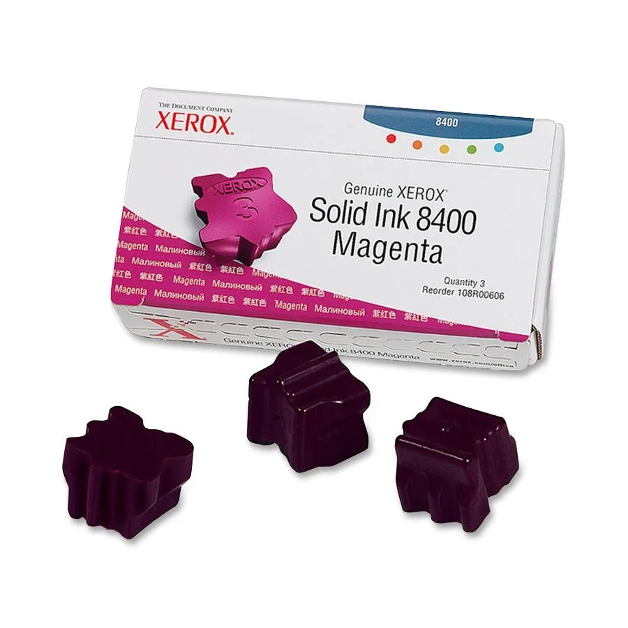 XEROX XEROX 108R00606 solid ink sticks magenta 3 pack — product photo
