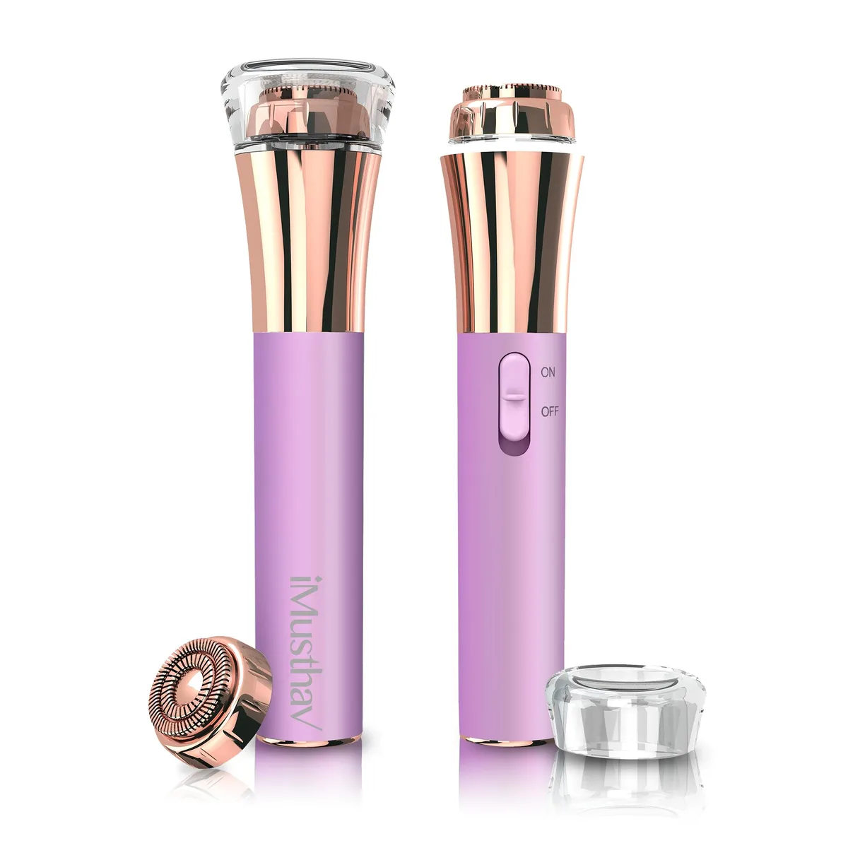 iMusthav iMusthav Mini Facial Hair Remover 18K Gold 360° LED Pink 105mm — product photo